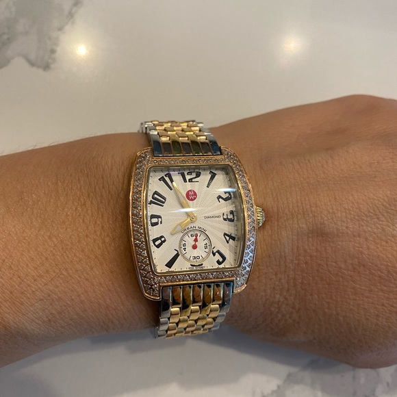 Michele diamond urban mini watch main image 7